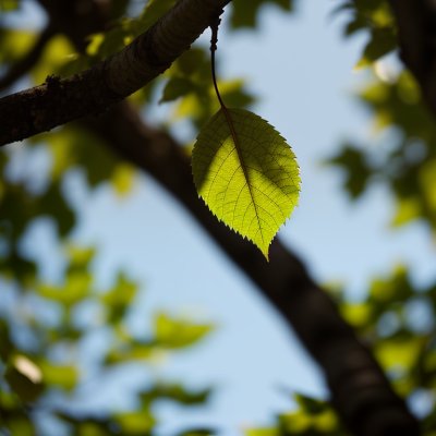 tree, leaf, nature, flying leaf, spring, summer, sunlit, autumn, green, twig, stem, bright, silhouette, natural background, radiant, outdoor, nature imagery, background, magnified