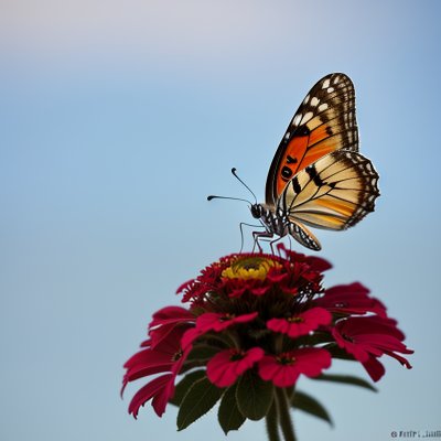 butterfly, distelfalter, zinnia, garden, closeup, nature, wings, pollination, day, summer, winged, beekeeper, environment, ecology, butterfly life cycle, living nature, flower, wildlife, sky