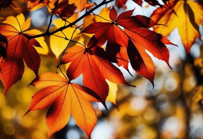 autumn, colorful leaves, foliage, branches, bokeh, nature, autumn colors, background, natural beauty, autumn forest, warm colors, bright light, outdoors, leaf beauty, natural light, light and shadow, leaves on branch, forest scene, shading, countryside nature