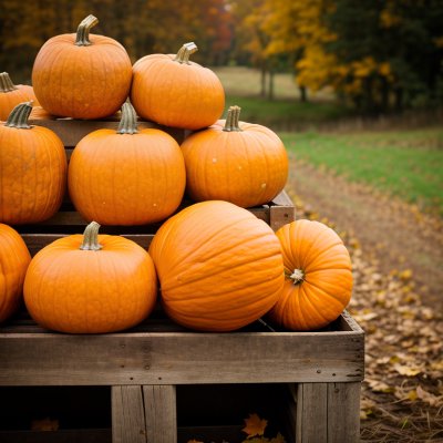 pumpkin, autumn, decoration, wooden crate, countryside, harvest, agriculture, nature, fresh, organic, natural, farm, fall harvest, rural scene, ash, traditional, orange, checkered, horticulture, crop