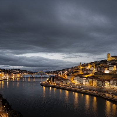 panorama, porto, river, bridge, city, architecture, building, blue sky, water, horizon, cityscape, summer day, portugal, historic buildings, tourism, boat, red roofs, open view, city shores, cultural site