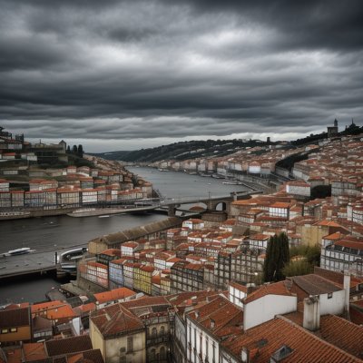 city, porto, portugal, urban, architecture, rooftops, church, historic, building, neighborhood, river, view, panorama, townhouses, history, picturesque, red brick, old town, culture, building complex