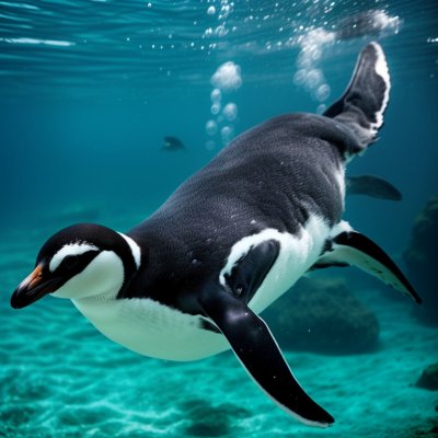 penguin, underwater, bubbles, swimming, blue water, wildlife, ocean, nature, aquarium, waterworld, animal study, swimming style, fauna, over surface, direct, sea life, ocean surface, journey, hydration