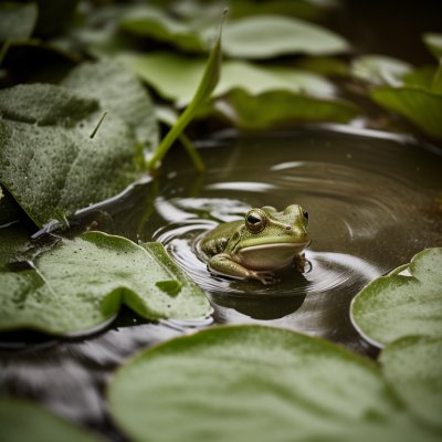 frog, pond, sound, nature, camouflage, green, water, environment, ecosystem, smooth, large frog, wild, amphibian, wet, summer, wilderness, close-up, omnivore, leaves, fresh, sight