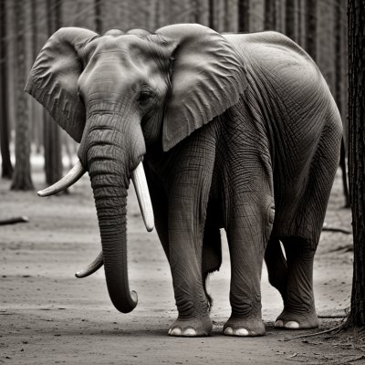 elephant, nature, animal, mammal, tree, trunk, bark, forest, branch, wild, cloud, green, gray, log, tusk, large, tourism, conservation, dense forest, natural habitat, close-up
