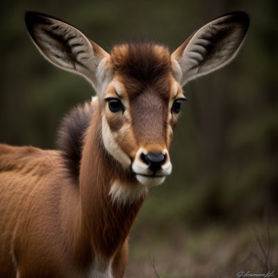 antelope, nature, wildlife, fur, animal, forest, drops, green, curious, autumn, face, raindrops, big ears, portrait, waterbuck, wet, ears, detail, spots, europe, african savanna