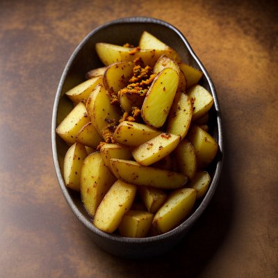 potato cube, aloo fry, fried potato, indian food, cumin, turmeric, side dish, vegetarian, bowl, wooden table, nutrition, spiced potato, wooden surface, home cooking, food on table, curry leaves, cultural food, spiced food, easy to make