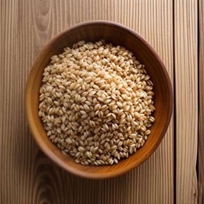 barley, pearl barley, grain, whole grain, wooden bowl, fiber, raw grain, pantry, healthy carb, nutrition, uncooked, food, wooden table, dried, cooking, ingredient, plant-based diet, carbohydrates, organic
