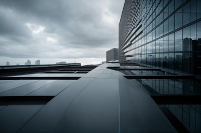 architecture, modern, building, facade, skyscraper, geometric, windows, glass windows, perspective, düsseldorf, office building, mirroring, reflection, architecture, building, building, building, building, building