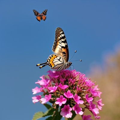 butterfly, nature, pollination, flower, wings, sky, pink, detail, summer, clear, macro photography, vibrant, beauty, color, savanna, delicate, spa, energy, contrast, clean
