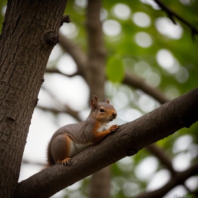 squirrel, tree branch, nature, animal, wildlife, cute, natural environment, wild, rodent, branches, deciduous tree, forest, green leaves, calm, meditative, winter, daylight, park, resting, detail, observation