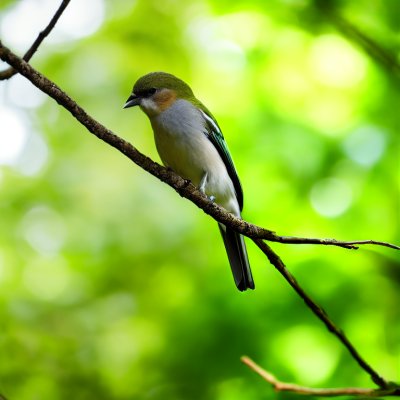 bird, branch, foliage, nature, wild, green, beautiful, wilderness, bird on branch, leafy, nest, forest, songbird, ornithology, striking, coexistence, natural environment, landscape, aesthetic