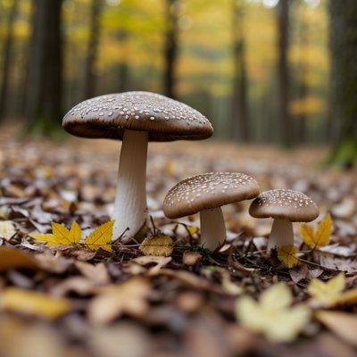 mushrooms, small mushrooms, forest, autumn, nature, leaves, moss, autumn colors, soil, mycology, survival, elegance, ecology, forest floor, moisture, calm, earth, wilderness, fragility, micro ecosystem