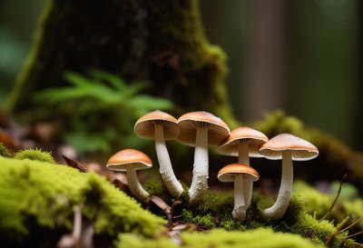 mushrooms, forest, nature, moss, mycology, forest floor, autumn, macro, green, details, mushroom cluster, natural beauty, eco, agriculture, forest ecosystem, small organisms, forest flora, ecological awareness, growth, ecological habitat