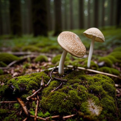 mushroom, forest, moss, nature, autumn, mycology, habitat, wood, moisture, ecosystem, microorganism, environment, wilderness, stem, small, detritus, cycle, botany, biology, ecological, community