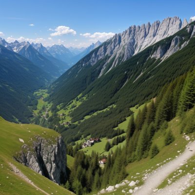 mountain, cliff wall, alps, summer landscape, austria, hiking, nature, landscape, kleinwalsertal, steep, hiking trail, rock formation, allgäu alps