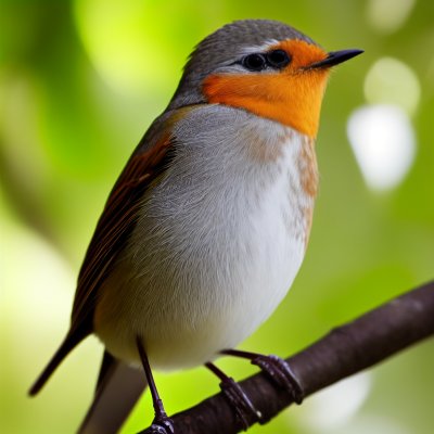 nature, wildlife, bird, ornithology, fauna, songbird, robin, bird on a branch, natural habitat, feathers, little bird, tree, birdwatching, feeding, natural light, green leaves, snapshot, green background, natural environment, details