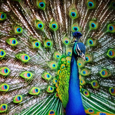 peacock, bird, colorful, feathers, nature, peacock eye, fauna, feather details, beak, green blue, beauty, striking, spread feathers, blue hues, dance, environment, wilderness, ornament, mating