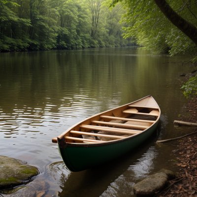 canoe, raft, river, water, tree, leaves, nature, panorama, outdoor, buoy, relaxation, summer, adventure, sunny, recreation, rest, boating, calm, scenic, roots, holiday
