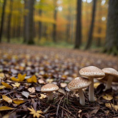 mushrooms, forest floor, autumn, natural beauty, mycology, macro, eco, forest ecosystem, small organisms, growth, brown foliage, nature, leaf, ecological balance, dry leaves, micro-ecosystem, botany, natural environment, science, nature balance, forest flora