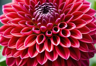 dahlia, red, flower, petals, nature, garden, beauty, botany, decorative, vibrant color, summer, floral decoration, detail, texture, intense, clear, natural, brilliant, horticulture