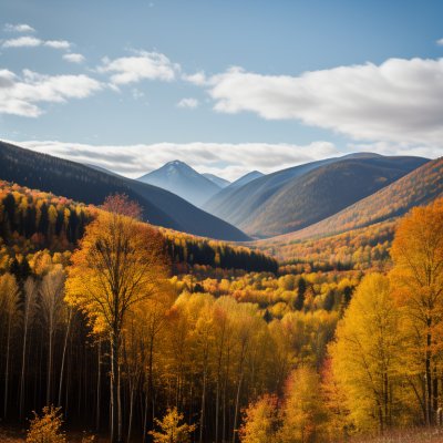 autumn, nature, forest, mountains, lake, autumn colors, sunlight, mountain range, yellow, travel, landscape, outdoor, hiking, panorama, above the clouds, peaceful, picturesque, sunset, scenery, relaxation, stationary