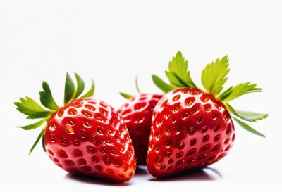 strawberries, fruit, nature, red, yellow, drawn, leaves, dessert, natural, healthy, fresh, sweet, pattern, simple, modern, art, tropical