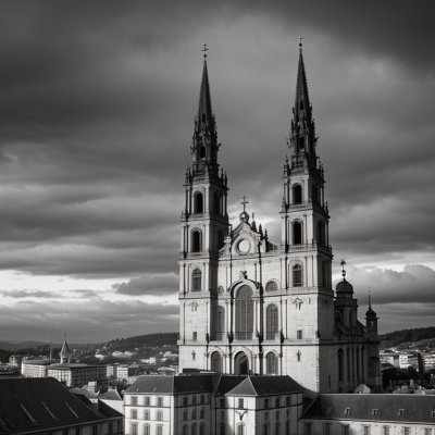 cathedral, santiago de compostela, architecture, historic, landmark, unesco, sun, medieval, tower, rooftops, stone, history, world heritage, clear sky, tourism, pilgrimage site, square, facade, baroque, tourist attraction