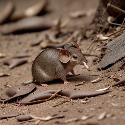elephant shrew, dry forest, leaves on ground, sniffing, ants, snout, movement, nature, animal, mammal, fast, tiny, twitching, foraging, insectivore, environment, wild animal, fauna, narrow path