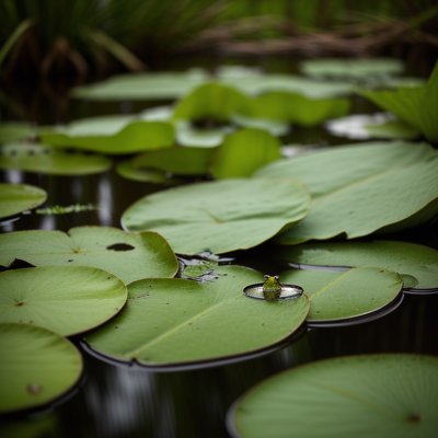 frog, lily pads, reflection, wetland, macro, green, leaves, nature, habitat, wildlife, water surface, earth tones, daylight, calm environment, iphone wallpaper, phone wallpaper