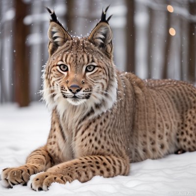 lynx, eurasian lynx, tufted ears, animal, snow, winter, paws, forest, cat, predator, eyes, camouflage, cold, brush, pet, whiskers, natural habitat, frost, snowfall, wildlife, nature, carnivore