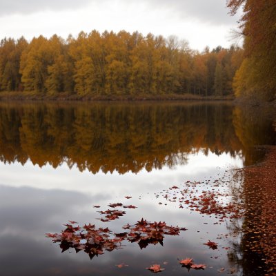 autumn, leaves, lake, reflection, nature, trees, autumn leaves, colorful leaves, outdoor, landscape, park, autumn landscape, loop, environment, tranquility, silence, trunks, bench, recreation