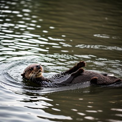 otter, sea otter, river, floating, back, water, kelp, cute, paws, holding hands, stream, fur, wet, playful, nature, resting, furry, aquatic animal behavior, forest river, resting area