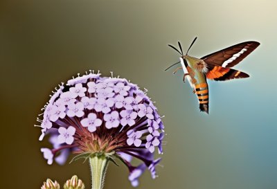 hummingbird hawk moth, flying, macro, pollination, verbena flower, garden insect, nature, blurred background, proboscis, summer, wildlife, purple flower, wild, nature photography, bokeh effect, environment, action shot, nature background