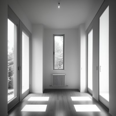 minimalism, architecture, tree, window, interior, bright, design, modern, clean, lighting, perspective, view, gardening, asymmetry, nature, plant, gallery, decoration, formal, empty, shadow