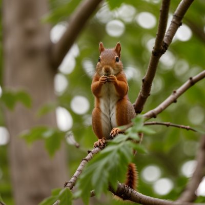 squirrel, tree, leaves, nature, cute, sciurus vulgaris, hide, wilderness, curious, camouflage, bright green, reddish-brown, sanctuary, close-up, cuteness, curiously observing, small animal, untouched, environment