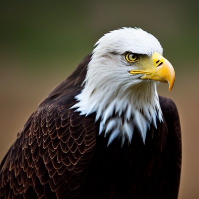 eagle, bird of prey, bald eagle, beak, animal, wild, brown, yellow beak, bird, head, feathers, eyes, nature, symbolic, majesty, wildlife, contrast, protection