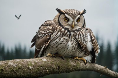 owl, bird, bird of prey, feathers, wildlife, close-up, raptor, gray, brown, binding, blue sky, summer day, camping, wilderness, birdwatching, holding, hunter, female, wildness