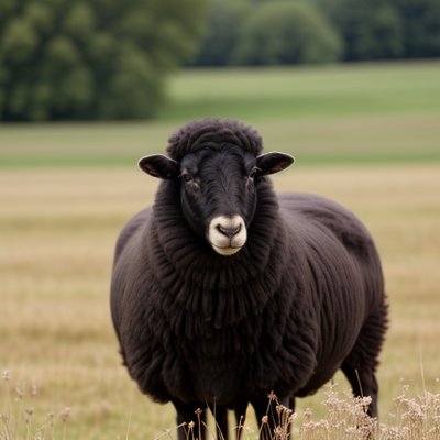 sheep, black, wool, fluffy, animal, portrait, farm, meadow, lying, cute, fur, livestock, mammal, nature, grass, countryside, eye, tagging, domesticated, coat