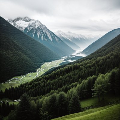 mountains, nature, forest, village, alps, panorama, green, scenery, fresh air, view, cable cars, alpine architecture, sunshine, grass, dawn, hills, europe, rural, summer, mountain hiking