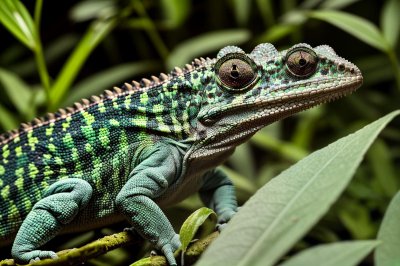 chameleon, reptile, animal, nature, terrarium, green, camouflage, exotic, mimicry, herpetology, spot, natural, bush, unique, curve, variety, yellow, ecology, biotope, texture, fauna
