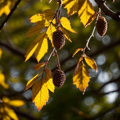 acorn, branches, leaves, autumn, tree, acorns on branch, autumn leaves, forest, nature, green leaves, ecological life, natural scenery, acorn season, yellow and brown leaves, oak tree, natural environment, ecological symbol, agriculture, ecological system