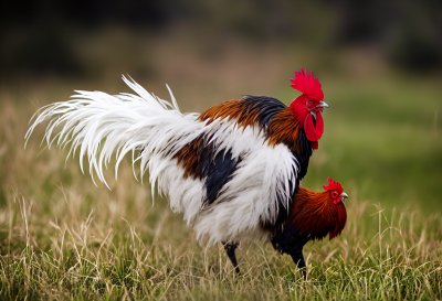 rooster, bird, feathers, nature, farm, grass, countryside, animal, colorful, portrait, comb, poultry, male, young rooster, barn, garden, green, agriculture, grassy