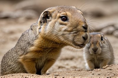 prairie dog, black-tailed prairie dog, cynomys, rodent, mammal, wildlife, portrait, cute, eating, feeding, paws, claws, fur, whiskers, close-up, animal, nature, zoo