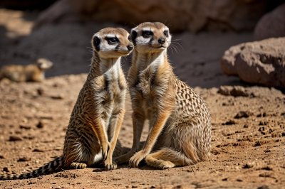 meerkat, mammal, zoo, africa, alert, predator, mongoose, animals, perth, curious, panorama, sand, winter, unruly, bright, position, nature, aware, wood, tones
