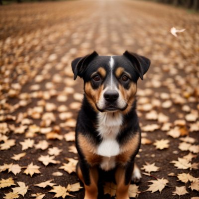 dog, autumn, leaves, brown, nature, outdoors, cute, curious, ground, warm colors, fluffy, small, earth tones, cheerful, stuffed animal, expression, friend, playful, autumn landscape, puppy
