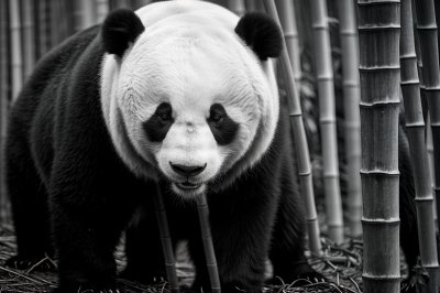 panda, bear, asian, black and white, nature, bamboo, forest, young, savannah, zebra, conservation, giant panda, mammal, vegetarian, protection, peaceful, endemic, zoo, protective
