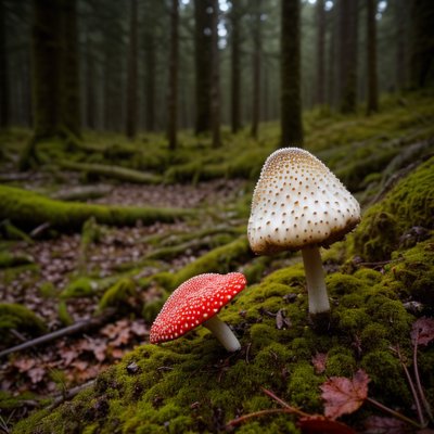 fly agaric, poisonous, forest, moss, mycology, nature, autumn, soil, macro, ecosystem, biology, mushroom, mycelium, details, flora, wood, red, forest floor, organic, cluster