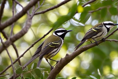honeyeater, bird, nature, wildlife, australian, new holland honeyeater, fauna, animal, bird perched, beak, brown, yellow, black, white, lively, glossy, june, foliage, branches, tree