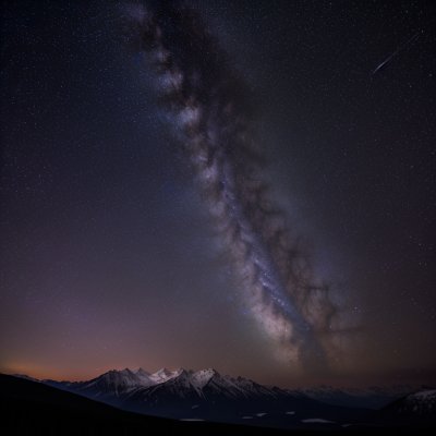 milky way, mountains, starry sky, astronomy, galaxy, purple, blue sky, blue, dark sky, horizon, nature, universe, peaks, starlight, cosmos, landscape, midnight sky, panorama, sky, science, beauty